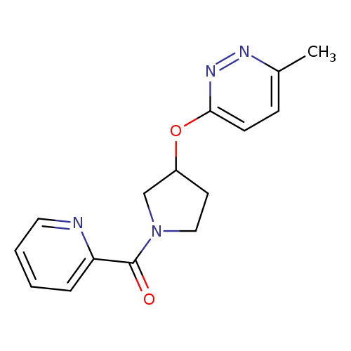 3-methyl-6-{[1-(pyridine-2-carbonyl)pyrrolidin-3-yl]oxy}pyridazine
