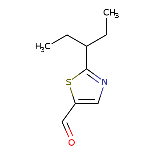 2-(pentan-3-yl)-1,3-thiazole-5-carbaldehyde