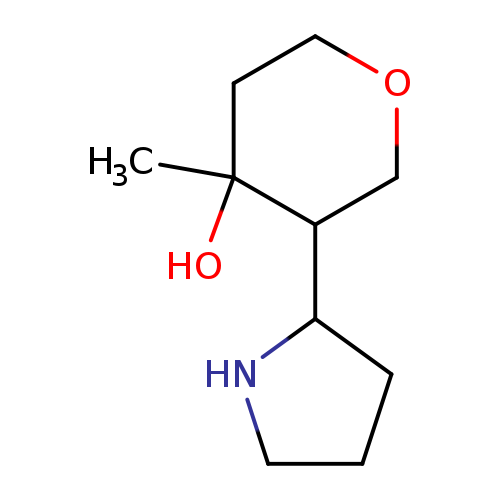 4-methyl-3-(pyrrolidin-2-yl)oxan-4-ol