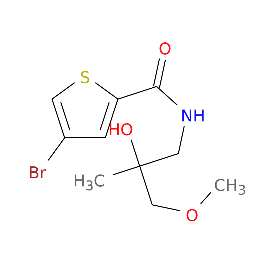 4-bromo-N-(2-hydroxy-3-methoxy-2-methylpropyl)thiophene-2-carboxamide