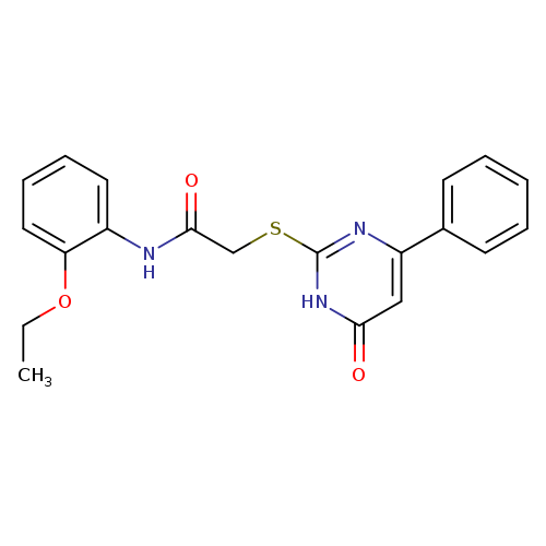 N-(2-ethoxyphenyl)-2-[(6-oxo-4-phenyl-1,6-dihydropyrimidin-2-yl)sulfanyl]acetamide