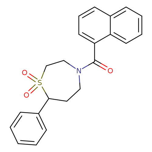 4-(naphthalene-1-carbonyl)-7-phenyl-1lambda6,4-thiazepane-1,1-dione