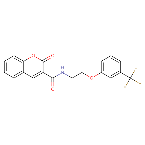 2-oxo-N-{2-[3-(trifluoromethyl)phenoxy]ethyl}-2H-chromene-3-carboxamide