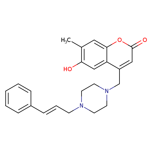 6-hydroxy-7-methyl-4-({4-[(2E)-3-phenylprop-2-en-1-yl]piperazin-1-yl}methyl)-2H-chromen-2-one