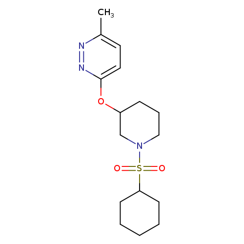 3-{[1-(cyclohexanesulfonyl)piperidin-3-yl]oxy}-6-methylpyridazine