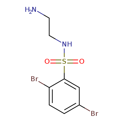 N-(2-Aminoethyl)-2,5-dibromobenzene-1-sulfonamide