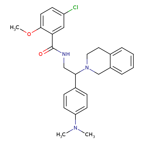 5-chloro-N-{2-[4-(dimethylamino)phenyl]-2-(1,2,3,4-tetrahydroisoquinolin-2-yl)ethyl}-2-methoxybenzamide