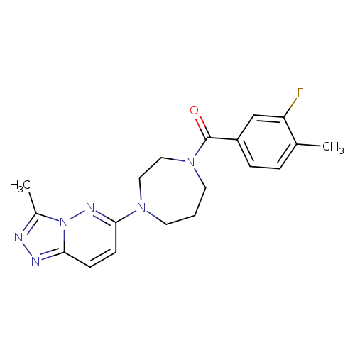 1-(3-fluoro-4-methylbenzoyl)-4-{3-methyl-[1,2,4]triazolo[4,3-b]pyridazin-6-yl}-1,4-diazepane