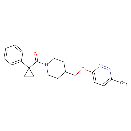 3-methyl-6-{[1-(1-phenylcyclopropanecarbonyl)piperidin-4-yl]methoxy}pyridazine