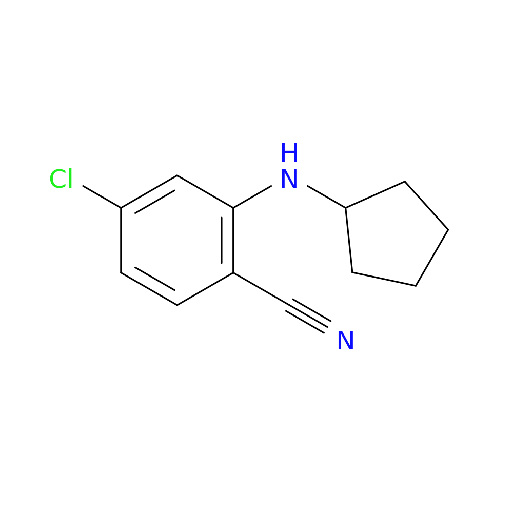 4-Chloro-2-(cyclopentylamino)benzonitrile