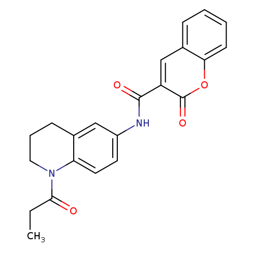 2-oxo-N-(1-propanoyl-1,2,3,4-tetrahydroquinolin-6-yl)-2H-chromene-3-carboxamide