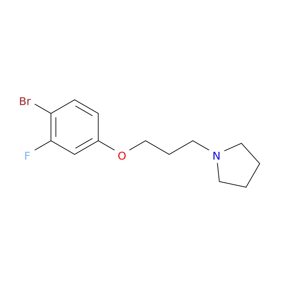 1-[3-(4-Bromo-3-fluorophenoxy)propyl]pyrrolidine