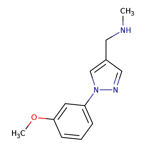 1-(1-(3-Methoxyphenyl)-1H-pyrazol-4-yl)-N-methylmethanamine