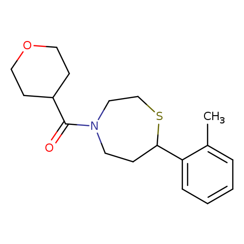7-(2-methylphenyl)-4-(oxane-4-carbonyl)-1,4-thiazepane