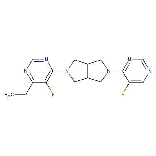 4-ethyl-5-fluoro-6-[5-(5-fluoropyrimidin-4-yl)-octahydropyrrolo[3,4-c]pyrrol-2-yl]pyrimidine