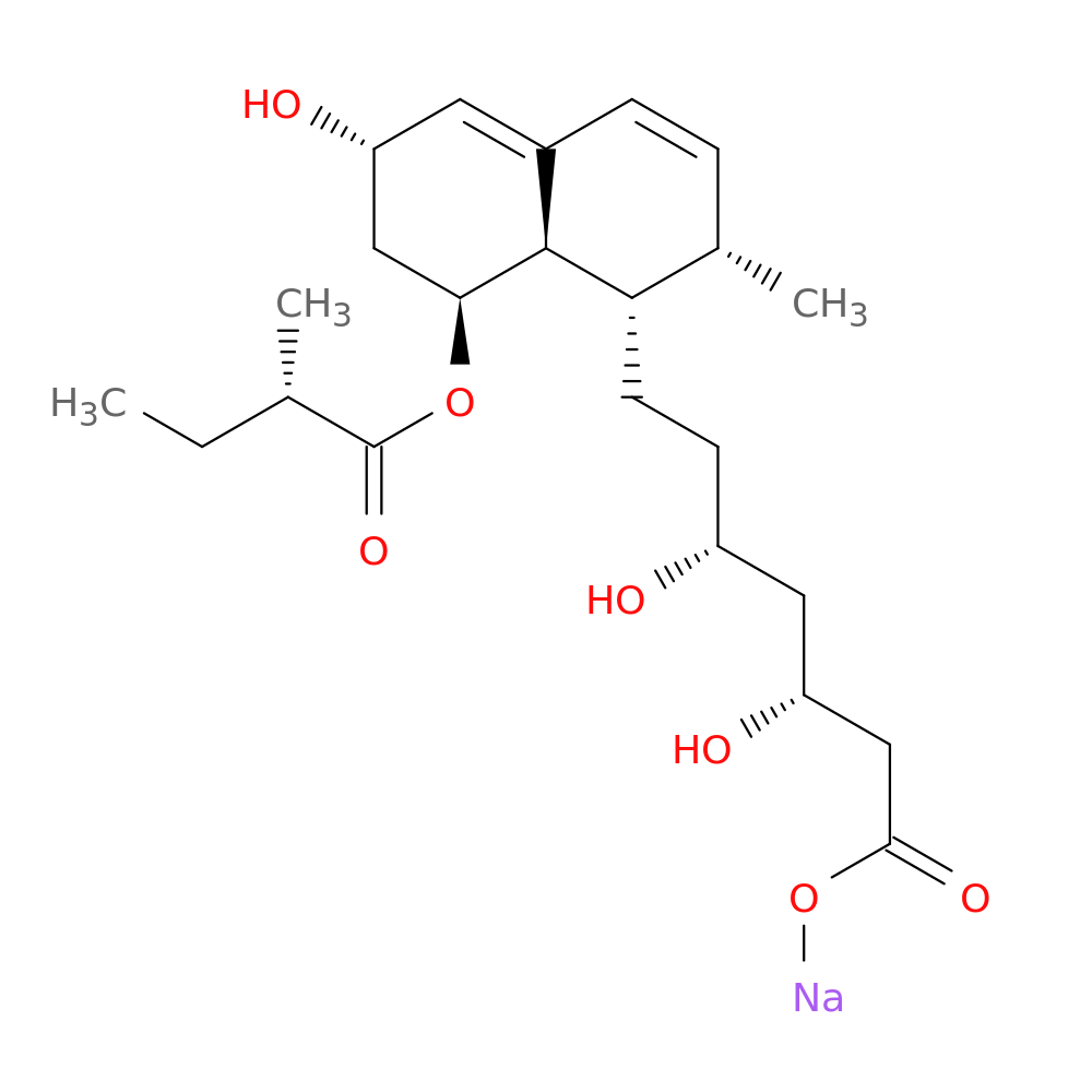 1-Naphthaleneheptanoic acid, 1,2,6,7,8,8a-hexahydro-β,δ,6-trihydroxy-2-methyl-8-[(2S)-2-methyl-1-oxobutoxy]-, sodium salt (1:1), (βR,δR,1S,2S,6S,8S,8aR)-