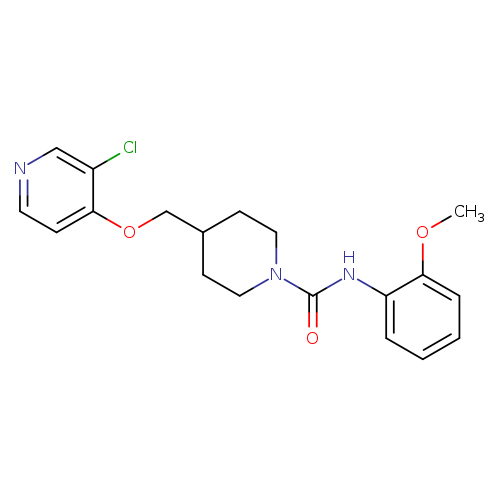 4-{[(3-chloropyridin-4-yl)oxy]methyl}-N-(2-methoxyphenyl)piperidine-1-carboxamide