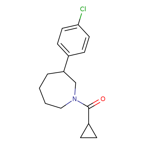 3-(4-chlorophenyl)-1-cyclopropanecarbonylazepane