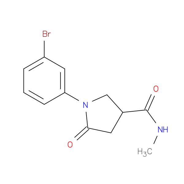 1-(3-Bromophenyl)-N-methyl-5-oxopyrrolidine-3-carboxamide