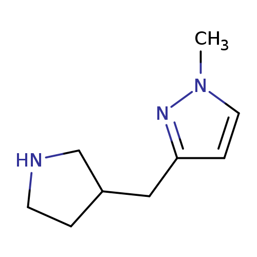 1-methyl-3-[(pyrrolidin-3-yl)methyl]-1H-pyrazole