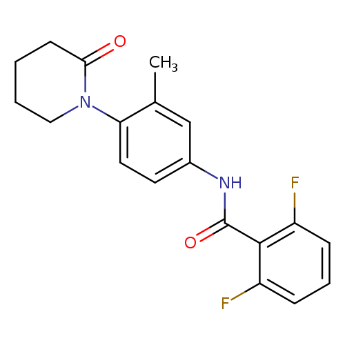 2,6-difluoro-N-[3-methyl-4-(2-oxopiperidin-1-yl)phenyl]benzamide