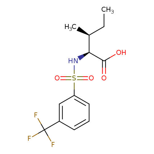 (2S,3S)-3-methyl-2-[3-(trifluoromethyl)benzenesulfonamido]pentanoic acid
