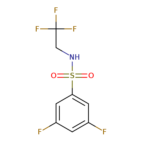3,5-difluoro-N-(2,2,2-trifluoroethyl)benzene-1-sulfonamide