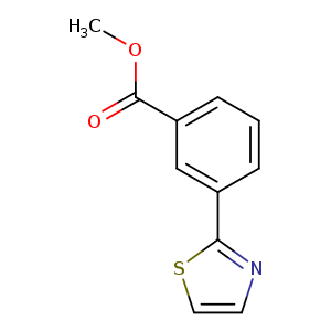 Benzoic acid, 3-(2-thiazolyl)-, methyl ester