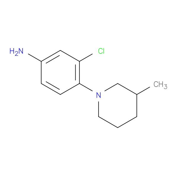 3-Chloro-4-(3-methylpiperidin-1-yl)aniline