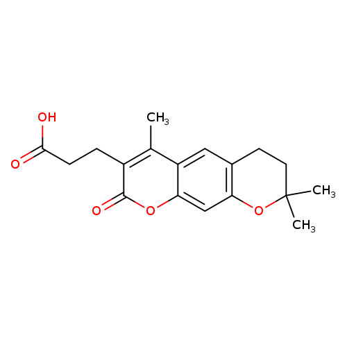 3-(4,8,8-Trimethyl-2-oxo-7,8-dihydro-2h,6h-pyrano[3,2-g]chromen-3-yl)propanoic acid