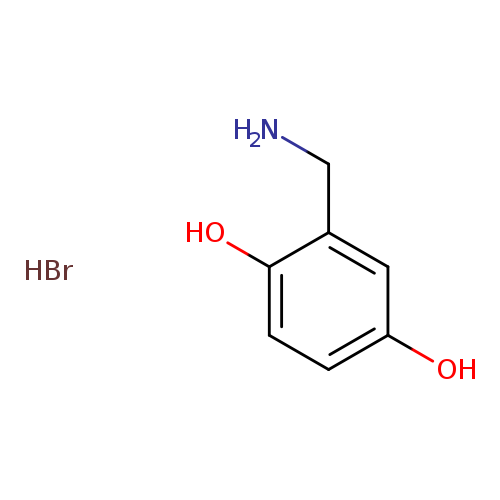 2-(aminomethyl)benzene-1,4-diol hydrobromide