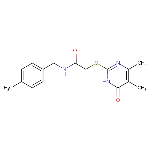 2-[(4,5-dimethyl-6-oxo-1,6-dihydropyrimidin-2-yl)sulfanyl]-N-[(4-methylphenyl)methyl]acetamide