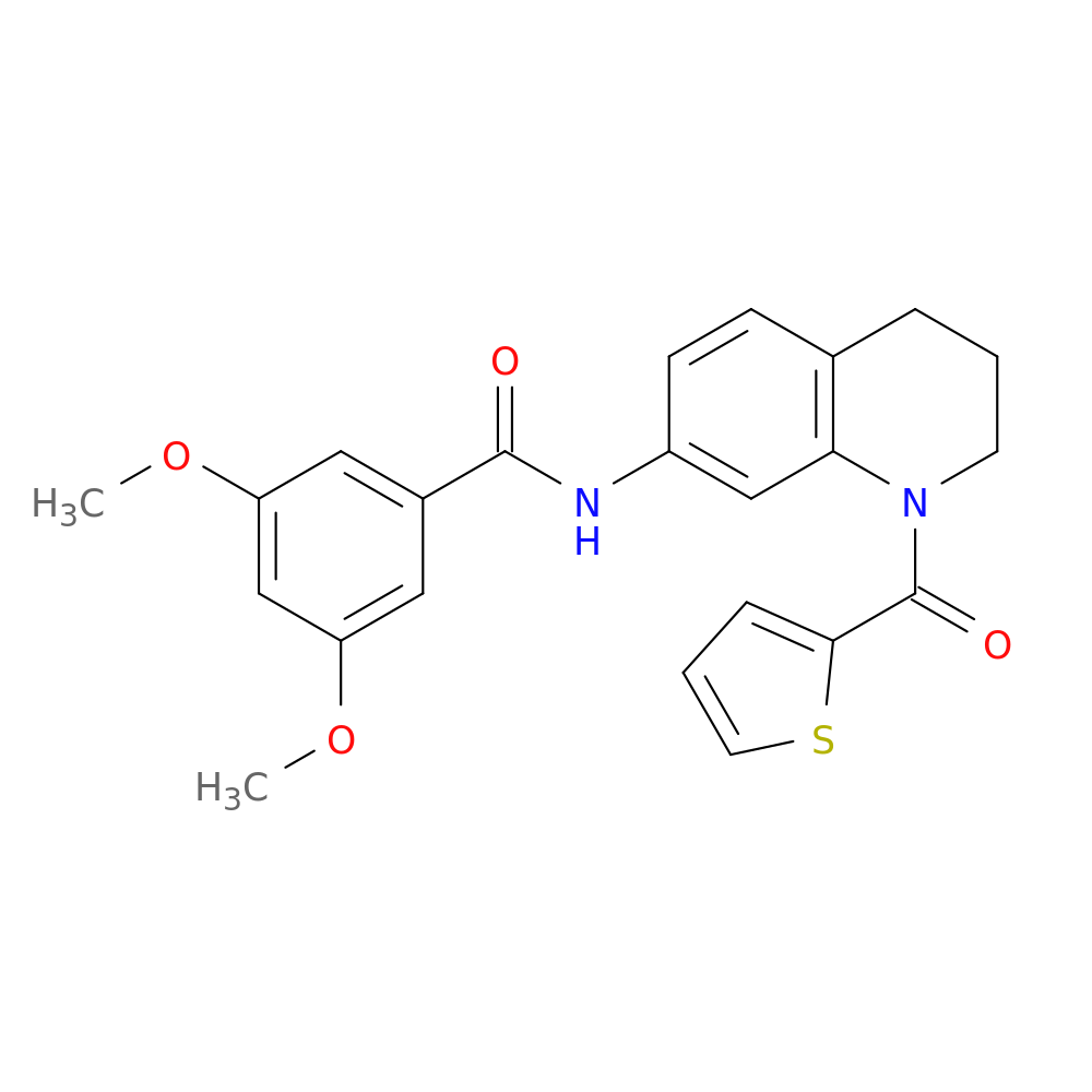 BENZAMIDE, 3,5-DIMETHOXY-N-[1,2,3,4-TETRAHYDRO-1-(2-THIENYLCARBONYL)-7-QUINOLINYL]-
