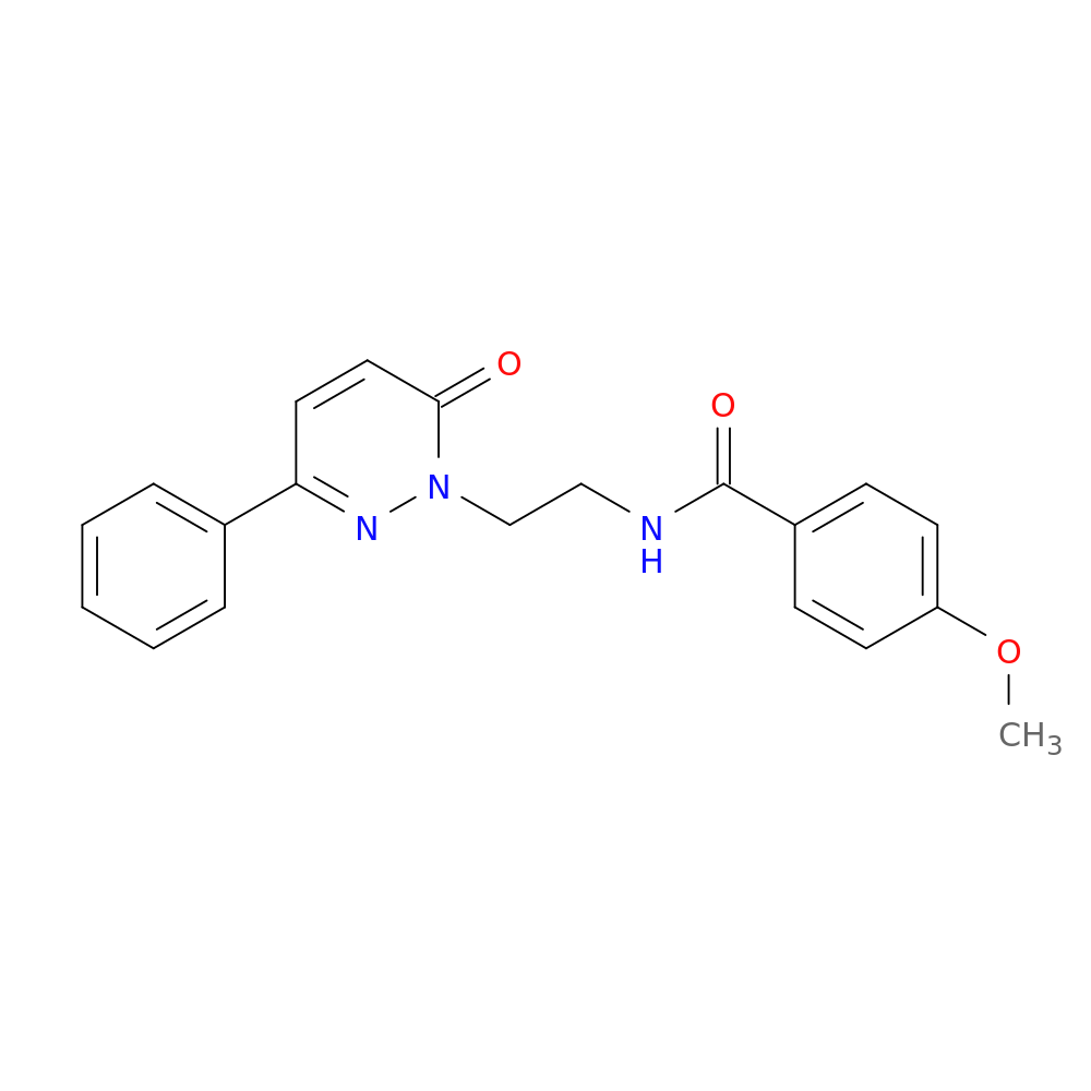 4-methoxy-N-[2-(6-oxo-3-phenyl-1,6-dihydropyridazin-1-yl)ethyl]benzamide