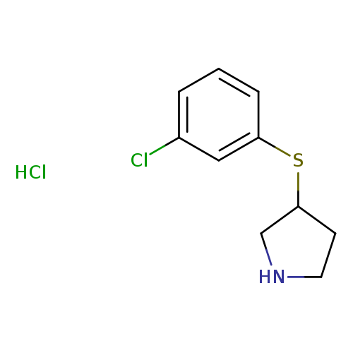 3-[(3-chlorophenyl)sulfanyl]pyrrolidine hydrochloride