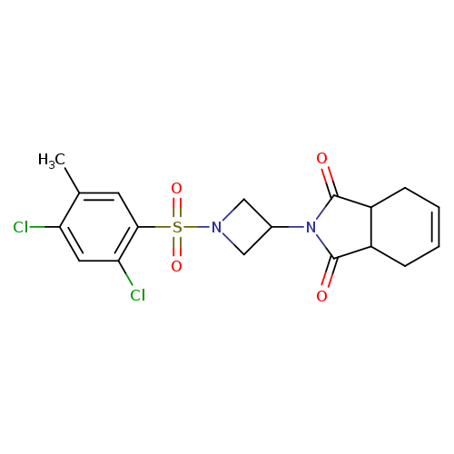2-[1-(2,4-dichloro-5-methylbenzenesulfonyl)azetidin-3-yl]-2,3,3a,4,7,7a-hexahydro-1H-isoindole-1,3-dione