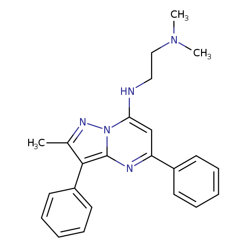 N-[2-(dimethylamino)ethyl]-2-methyl-3,5-diphenylpyrazolo[1,5-a]pyrimidin-7-amine