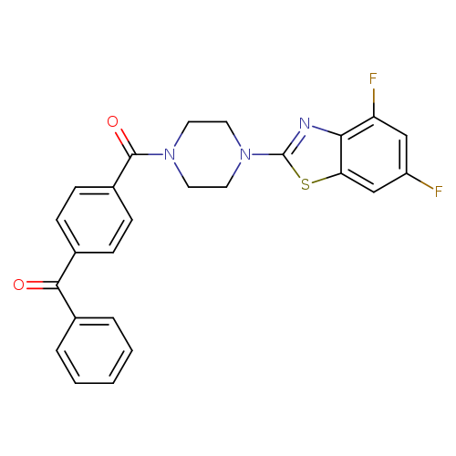 2-[4-(4-benzoylbenzoyl)piperazin-1-yl]-4,6-difluoro-1,3-benzothiazole