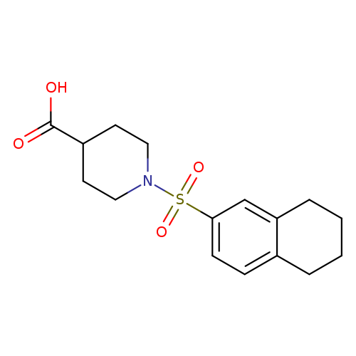 1-((5,6,7,8-Tetrahydronaphthalen-2-yl)sulfonyl)piperidine-4-carboxylic acid