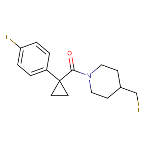 4-(fluoromethyl)-1-[1-(4-fluorophenyl)cyclopropanecarbonyl]piperidine