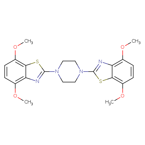 2-[4-(4,7-dimethoxy-1,3-benzothiazol-2-yl)piperazin-1-yl]-4,7-dimethoxy-1,3-benzothiazole