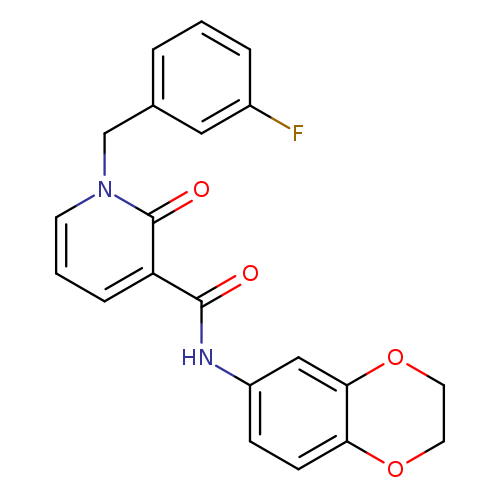 N-(2,3-dihydro-1,4-benzodioxin-6-yl)-1-[(3-fluorophenyl)methyl]-2-oxo-1,2-dihydropyridine-3-carboxamide