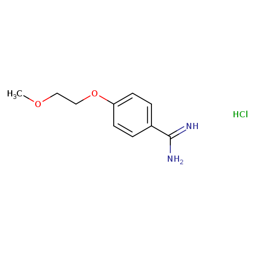 4-(2-methoxyethoxy)benzene-1-carboximidamide hydrochloride