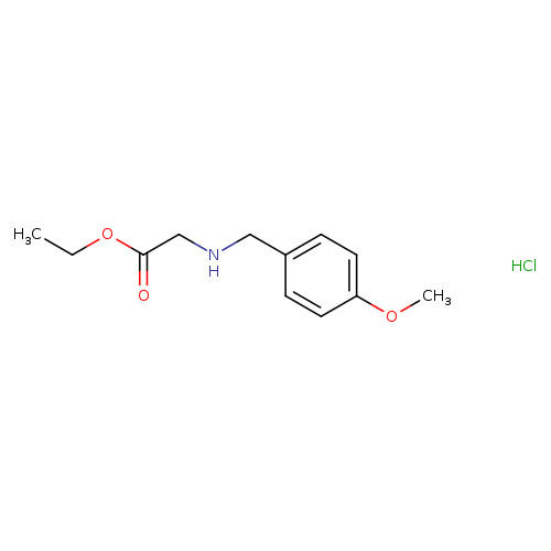 Glycine, N-[(4-methoxyphenyl)methyl]-, ethyl ester, hydrochloride
