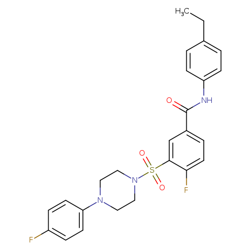 N-(4-ethylphenyl)-4-fluoro-3-{[4-(4-fluorophenyl)piperazin-1-yl]sulfonyl}benzamide