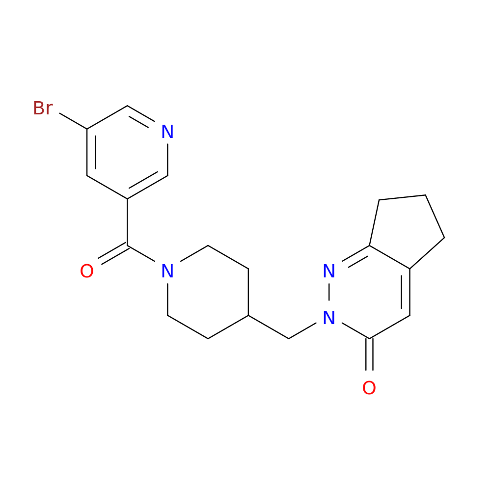 2-{[1-(5-bromopyridine-3-carbonyl)piperidin-4-yl]methyl}-2H,3H,5H,6H,7H-cyclopenta[c]pyridazin-3-one