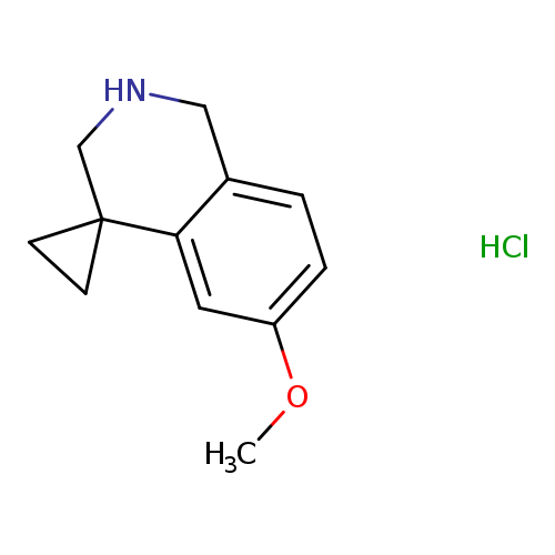 6'-methoxy-2',3'-dihydro-1'H-spiro[cyclopropane-1,4'-isoquinoline] hydrochloride