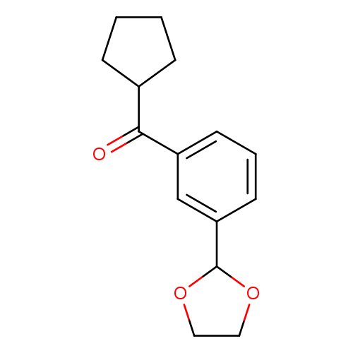 Cyclopentyl 3-(1,3-dioxolan-2-yl)phenyl ketone