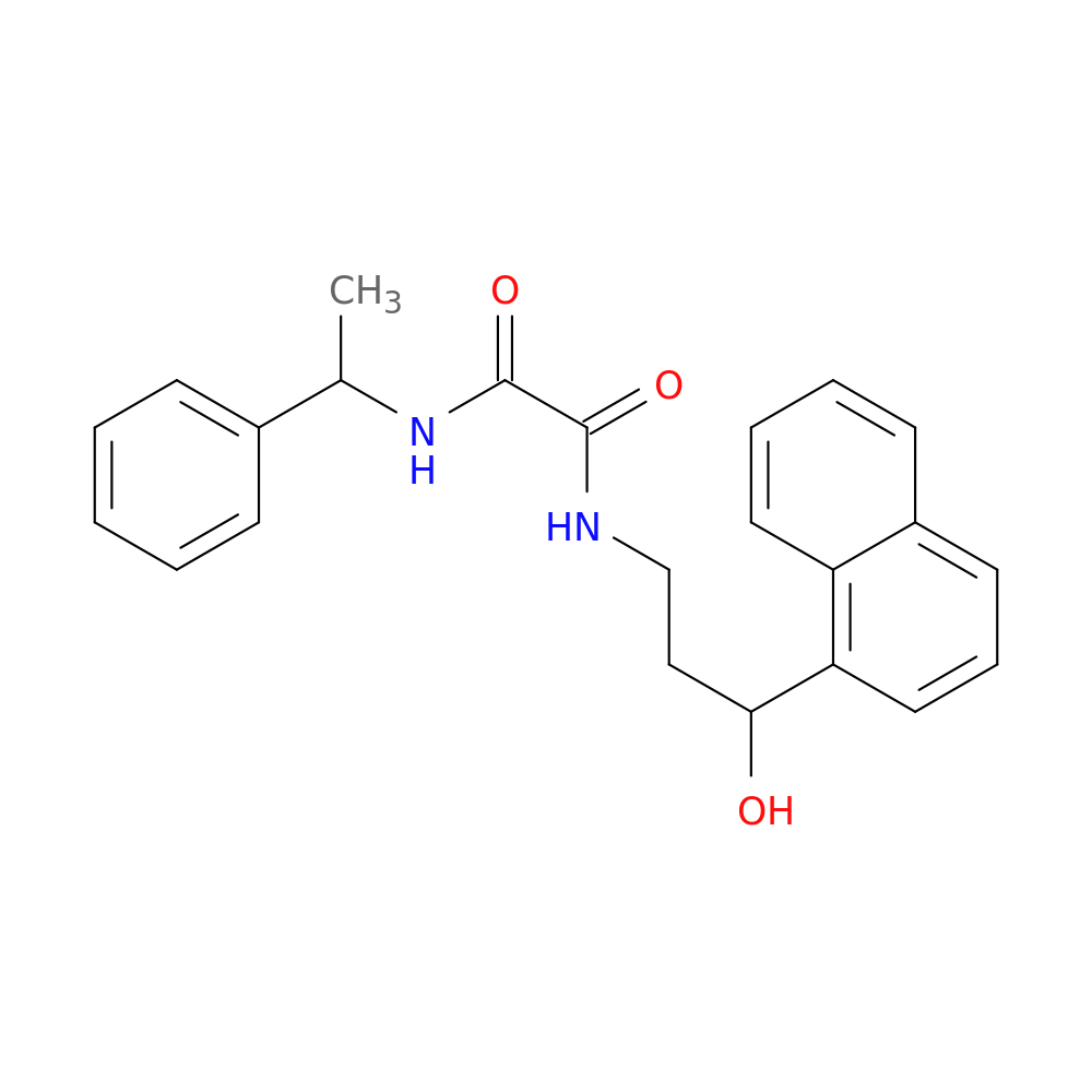N-[3-hydroxy-3-(naphthalen-1-yl)propyl]-N'-(1-phenylethyl)ethanediamide