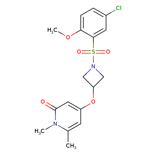 4-{[1-(5-chloro-2-methoxybenzenesulfonyl)azetidin-3-yl]oxy}-1,6-dimethyl-1,2-dihydropyridin-2-one